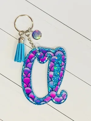 Cursive Letter Keychain