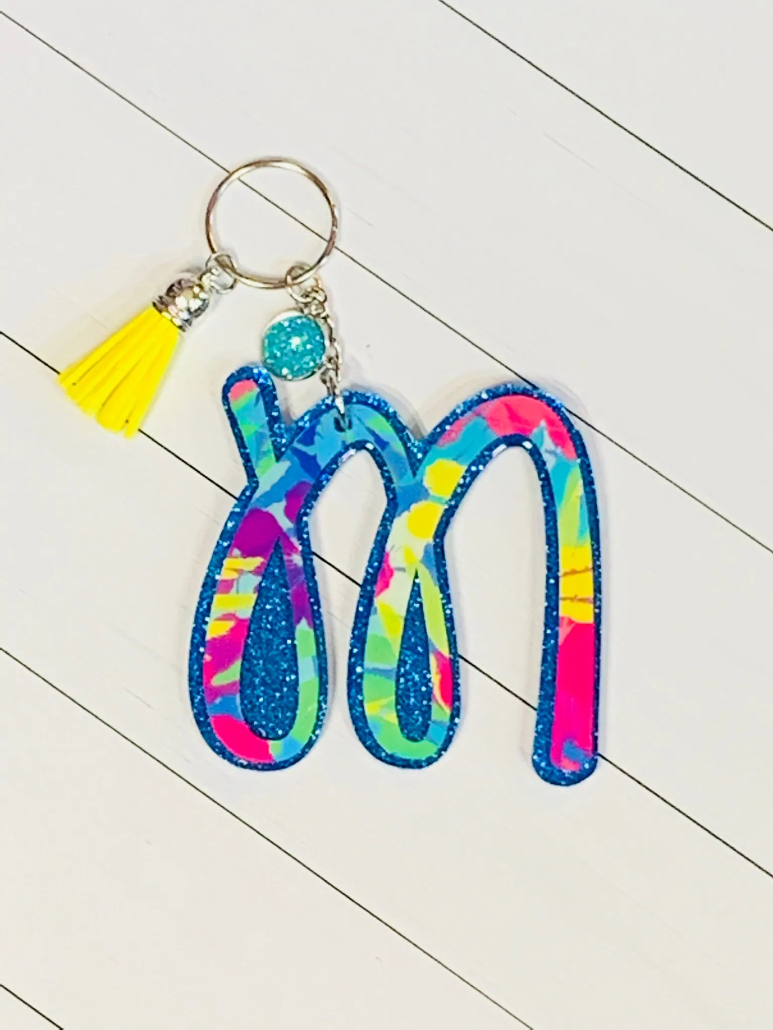 Cursive Letter Keychain