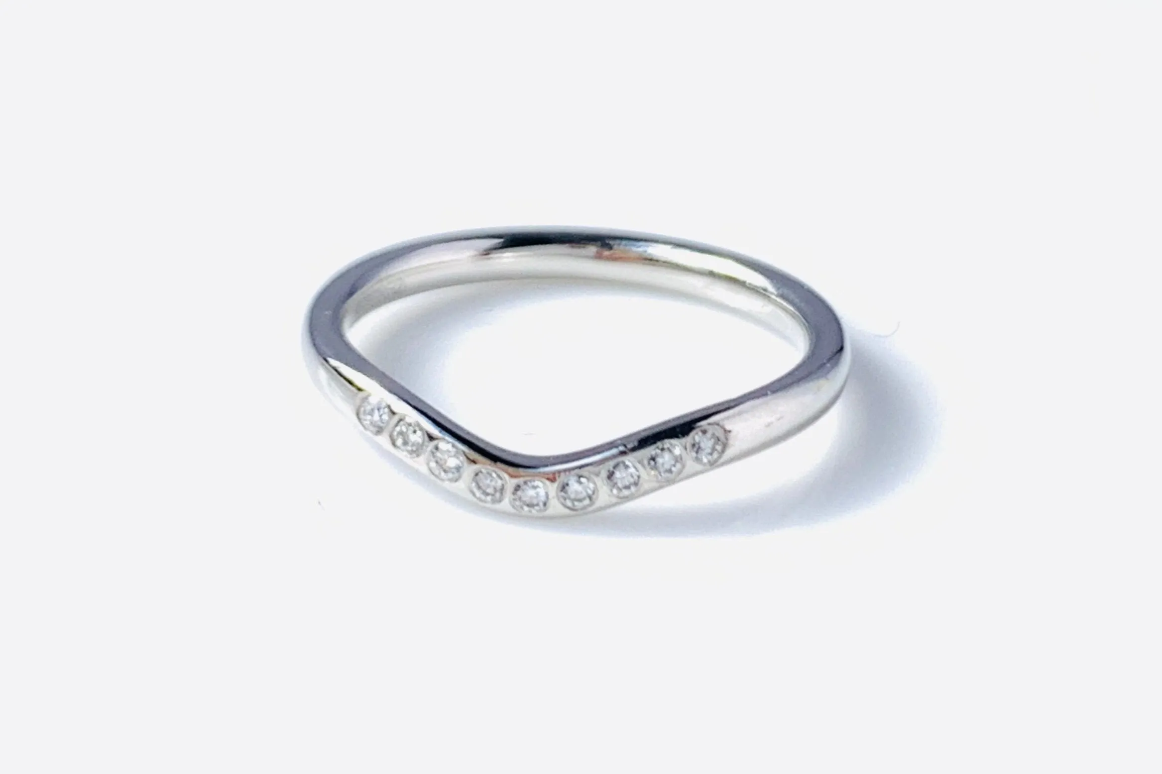 Curved Diamond Anniversary Band