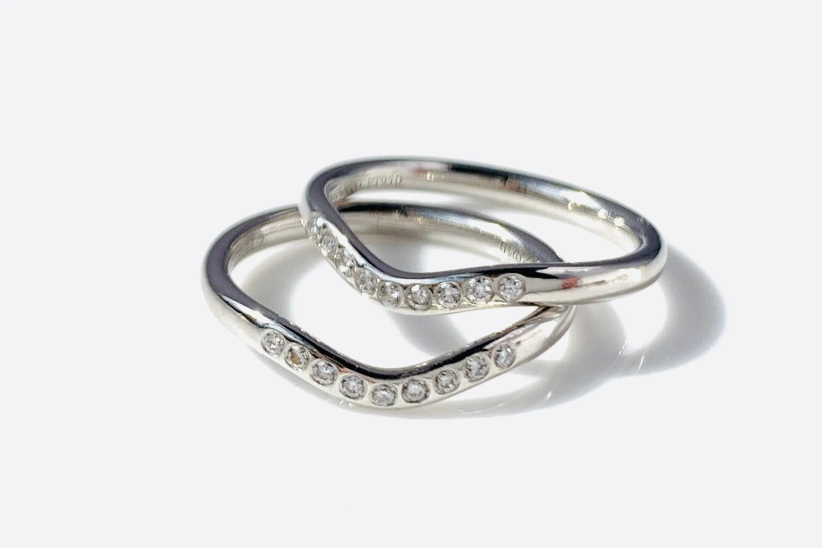 Curved Diamond Anniversary Band