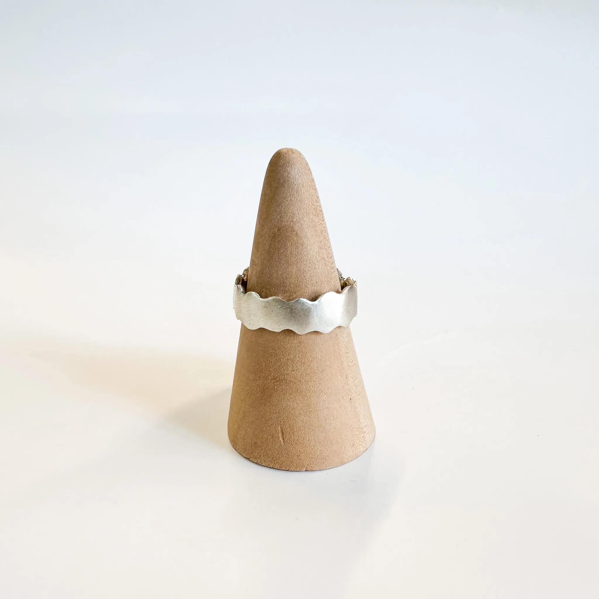 Curvy Casted Sterling Silver Ring