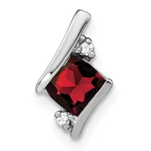 Cushion Cut Gemstone & Diamond Pendants