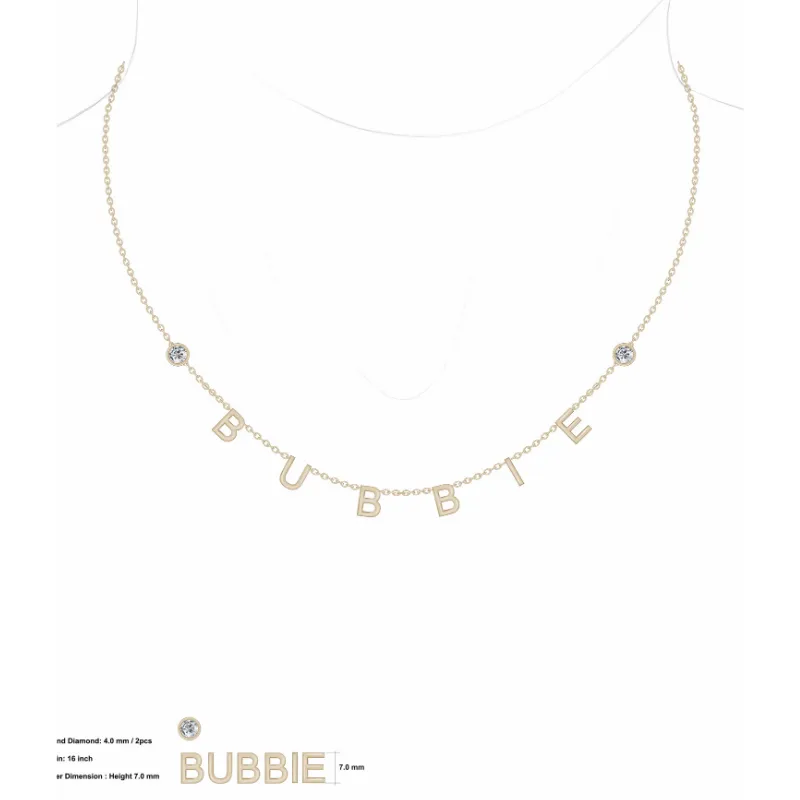 Custom BUBBIE Diamond Necklace