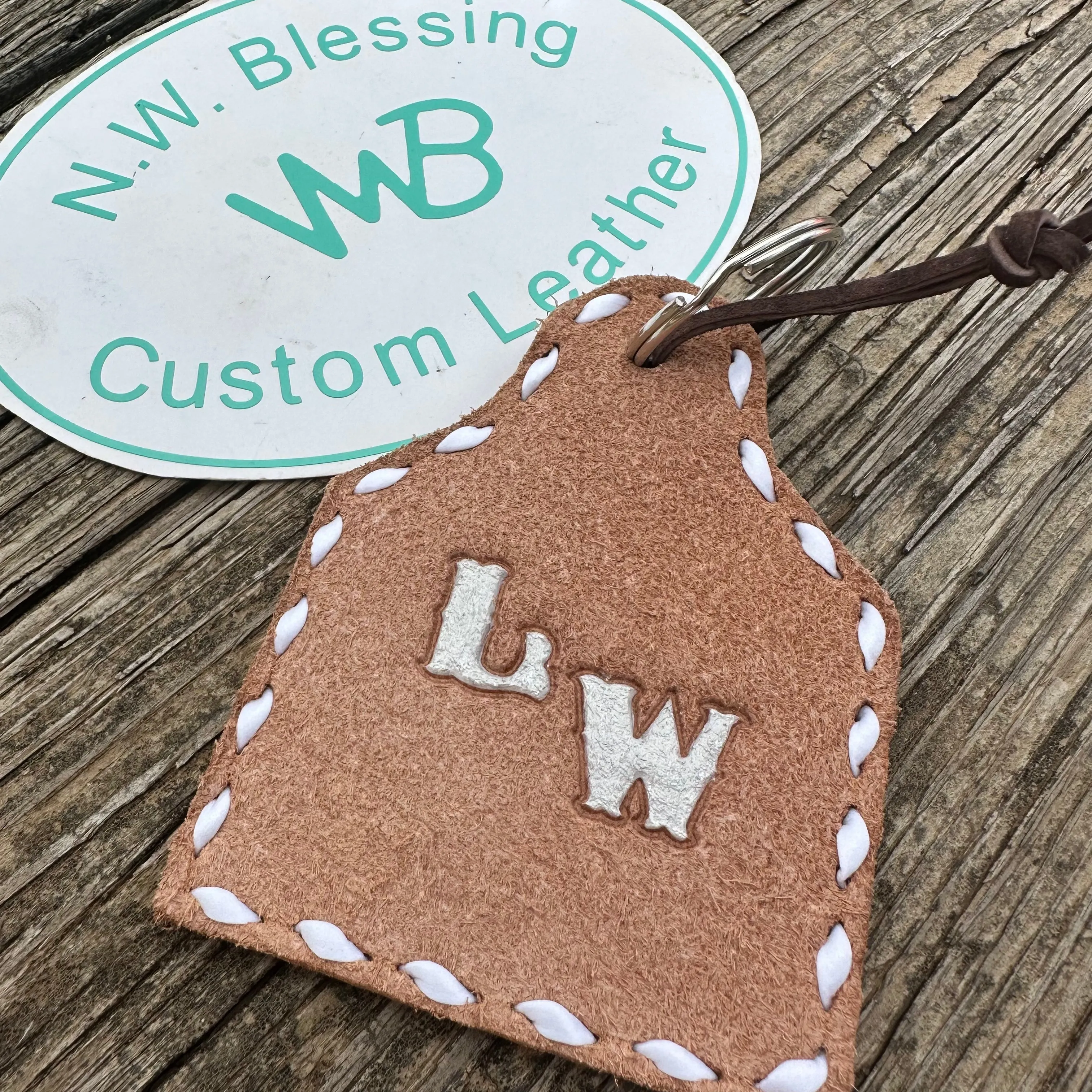 Custom Buck-stitch Ear tags