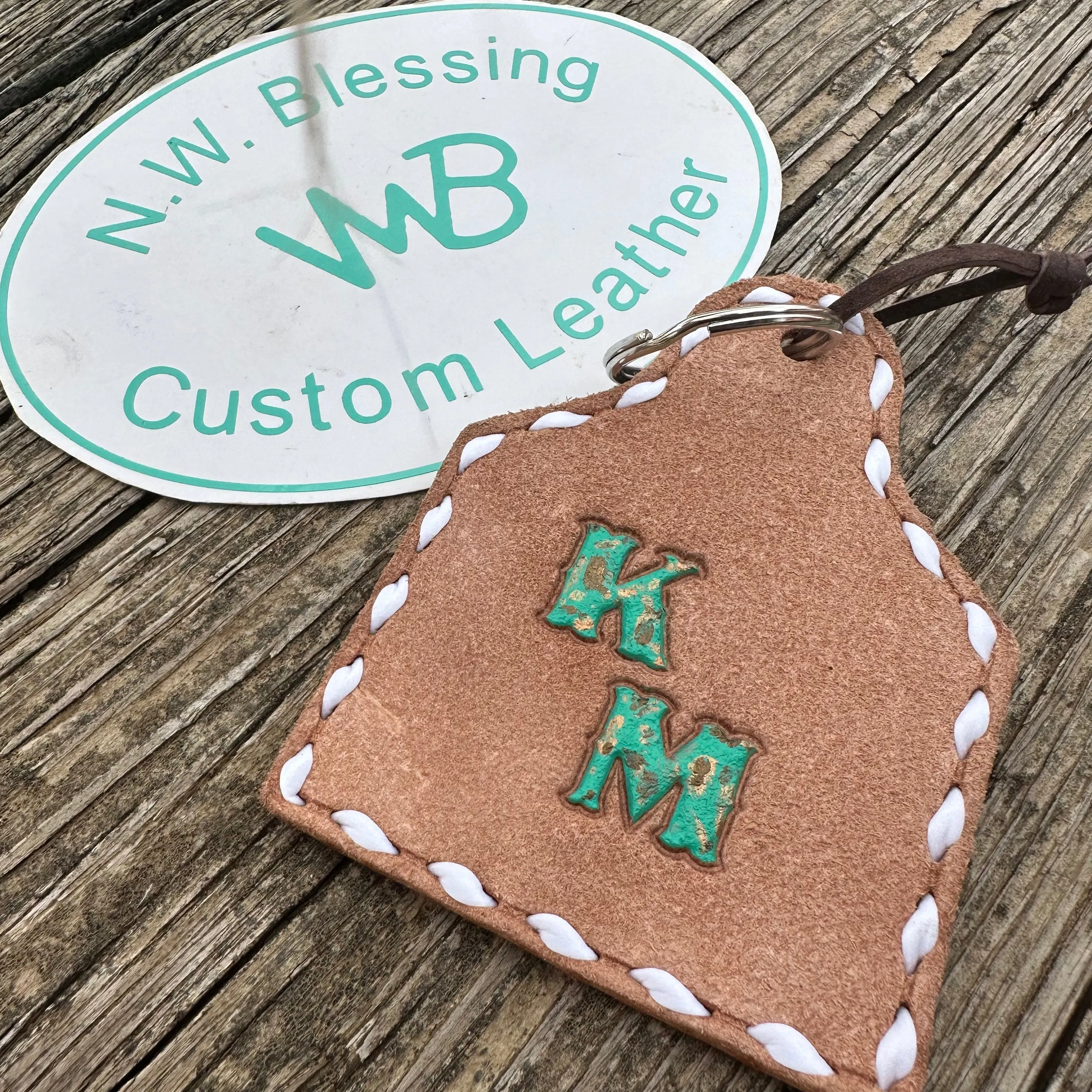 Custom Buck-stitch Ear tags