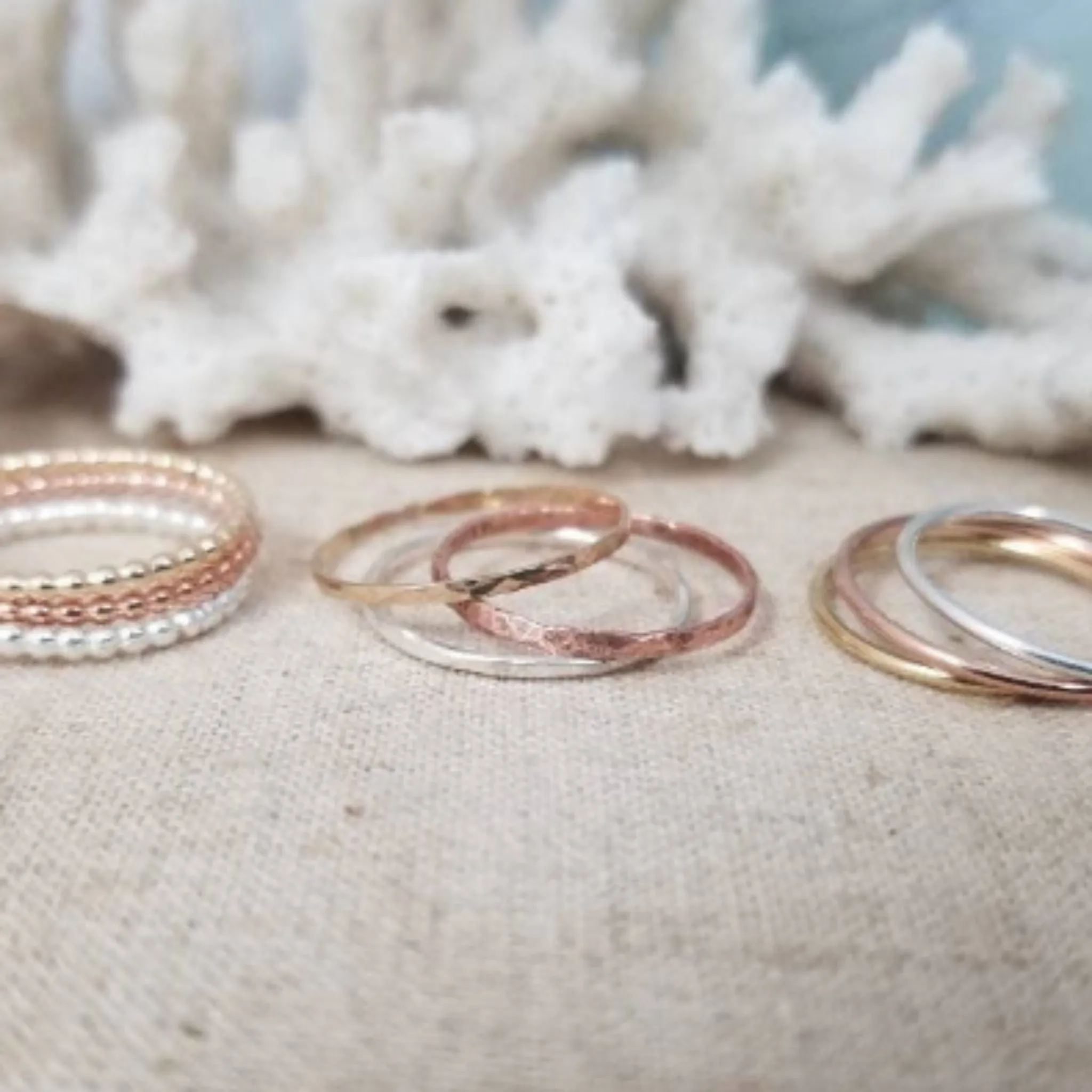 Custom Design Round Disc Ring - Sterling, Gold, or Rose Gold