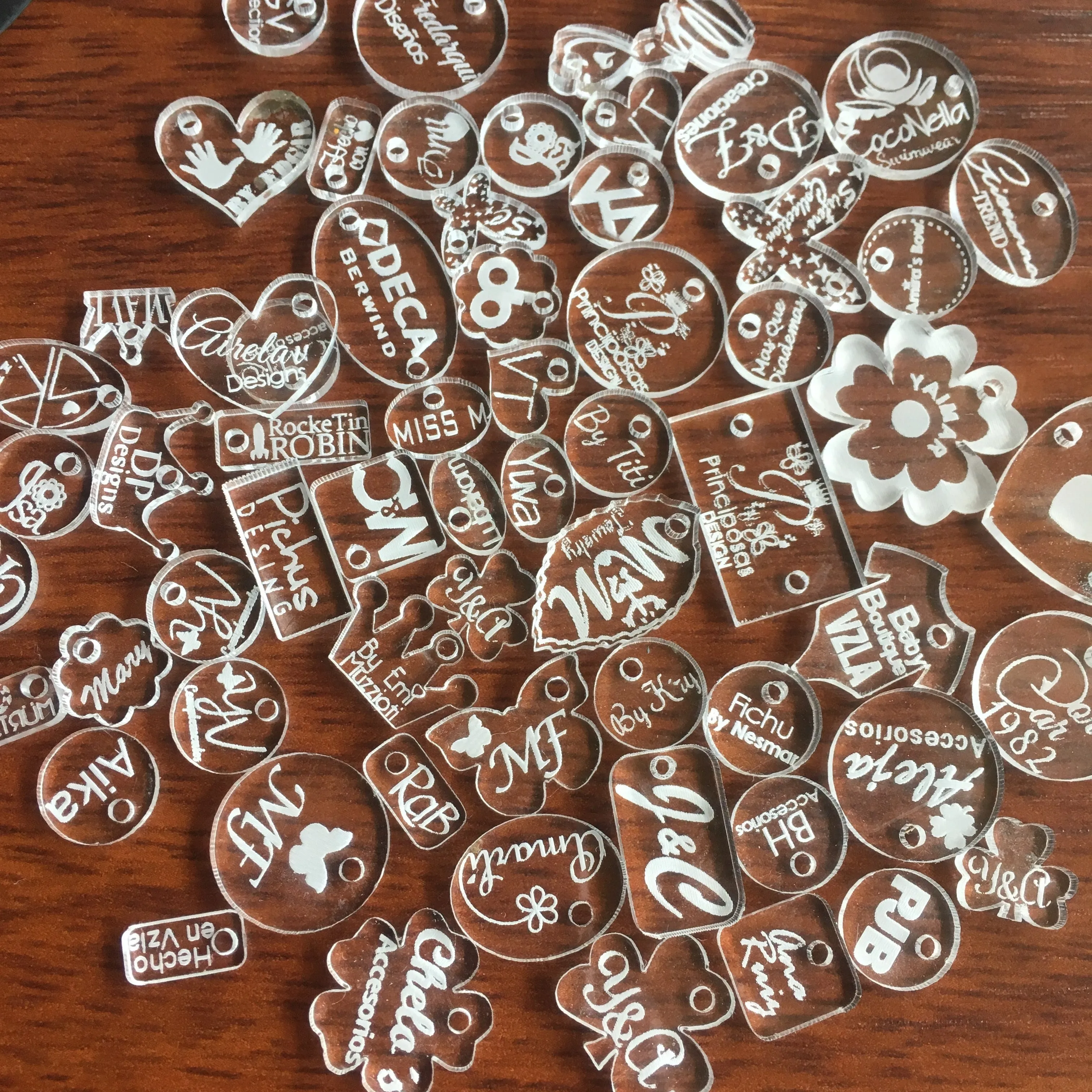 Custom jewelry tags (10mm / 0.4")