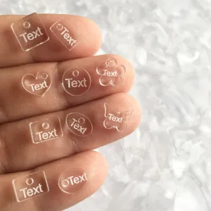 Custom jewelry tags (10mm / 0.4")