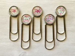 Custom Order - Nurse, Registered Nurse Planner Clips, Set of 5