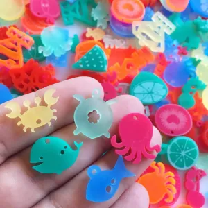 Cute Ocean Animals / 10 Pieces, 20mm