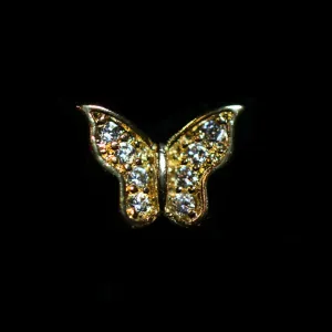 CZ BUTTERFLY STUD