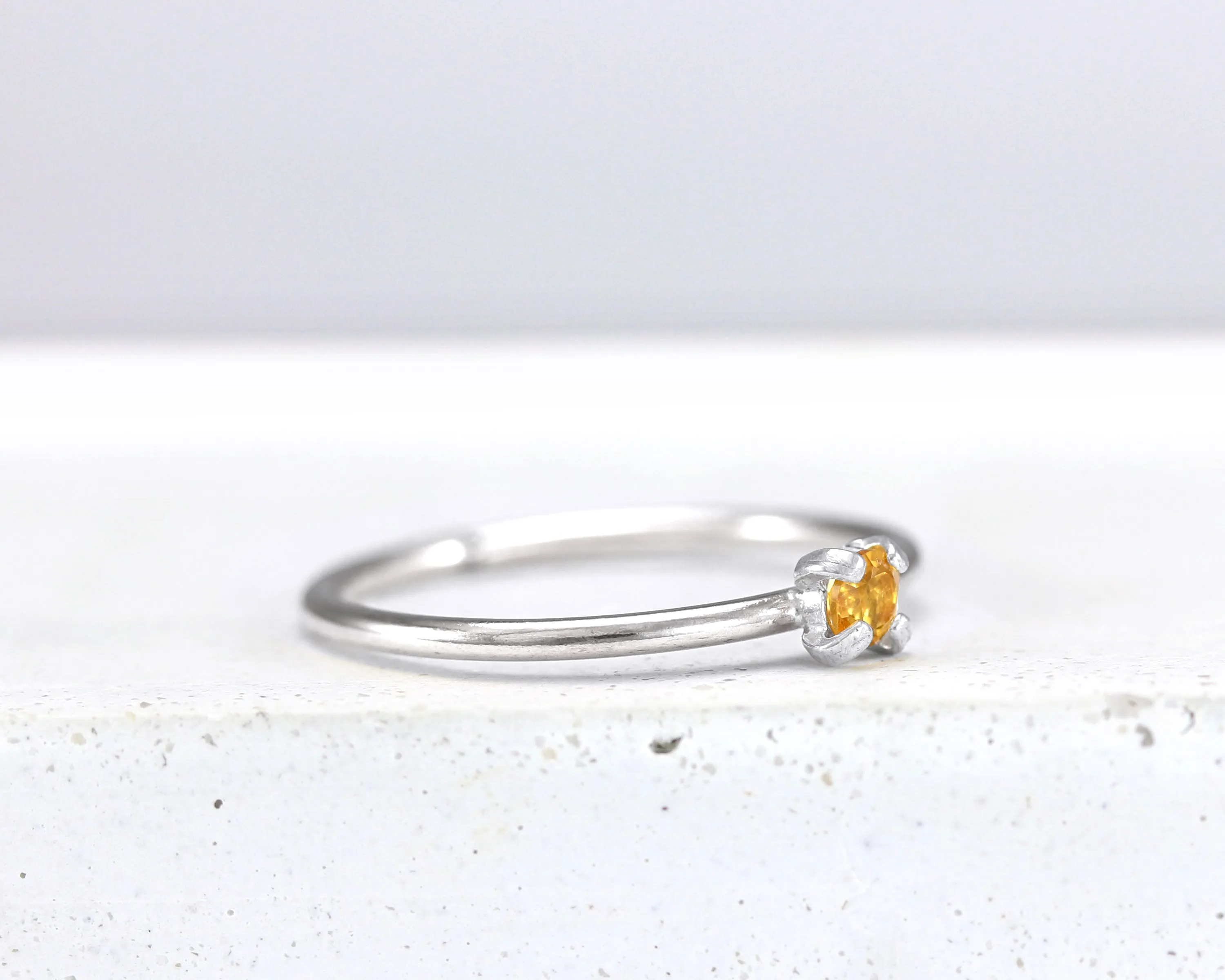 Dainty Citrine Ring