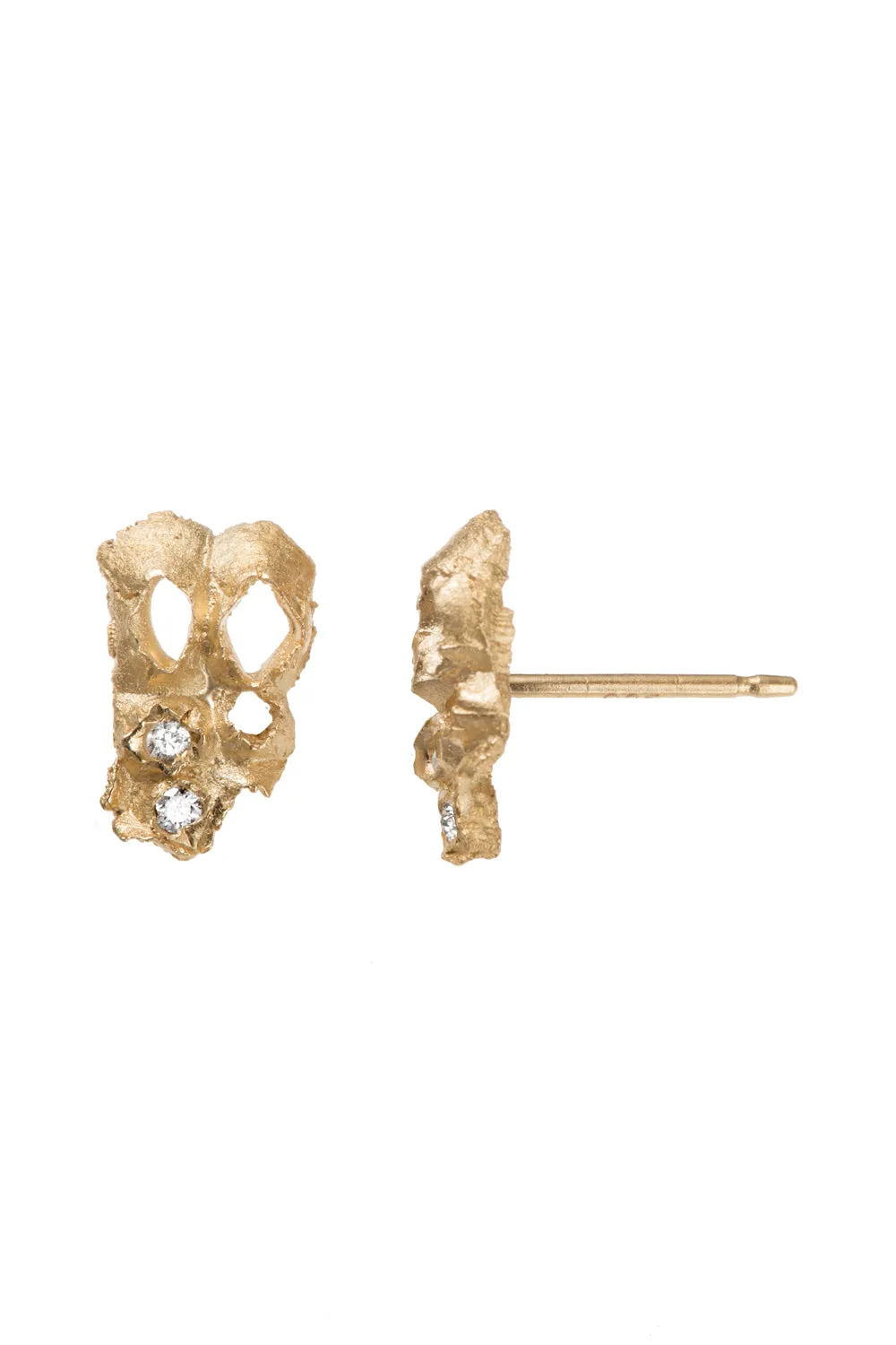 DAINTY   ELEGANT DIAMOND LEENE GRID STUDS