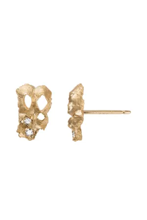 DAINTY   ELEGANT DIAMOND LEENE GRID STUDS