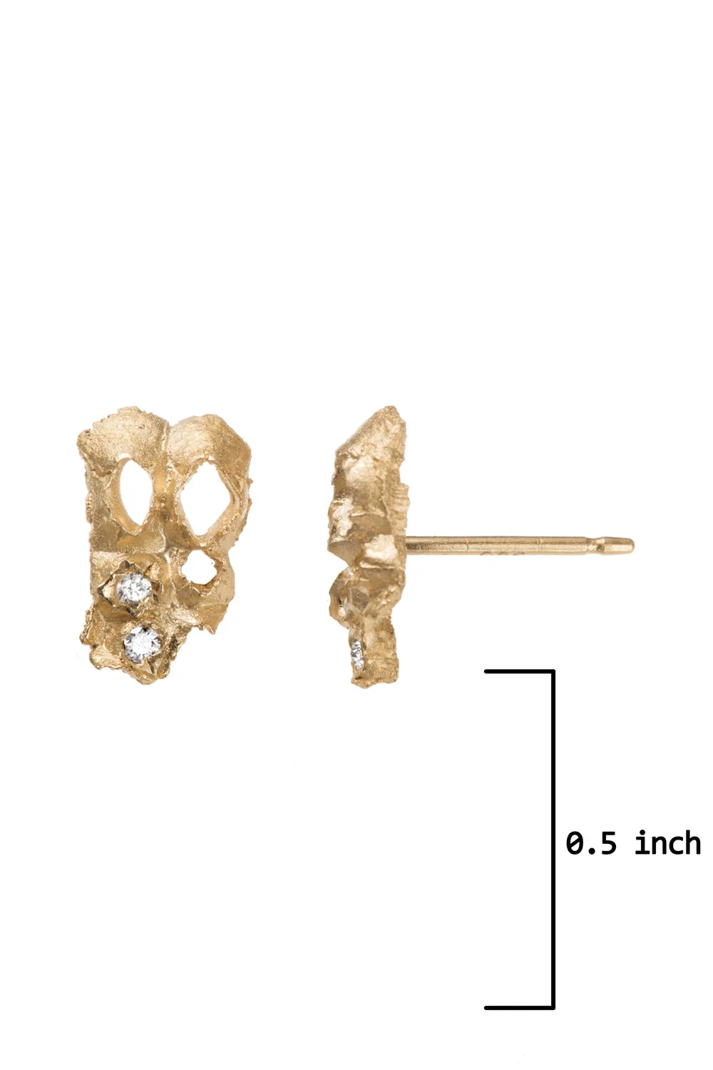 DAINTY   ELEGANT DIAMOND LEENE GRID STUDS
