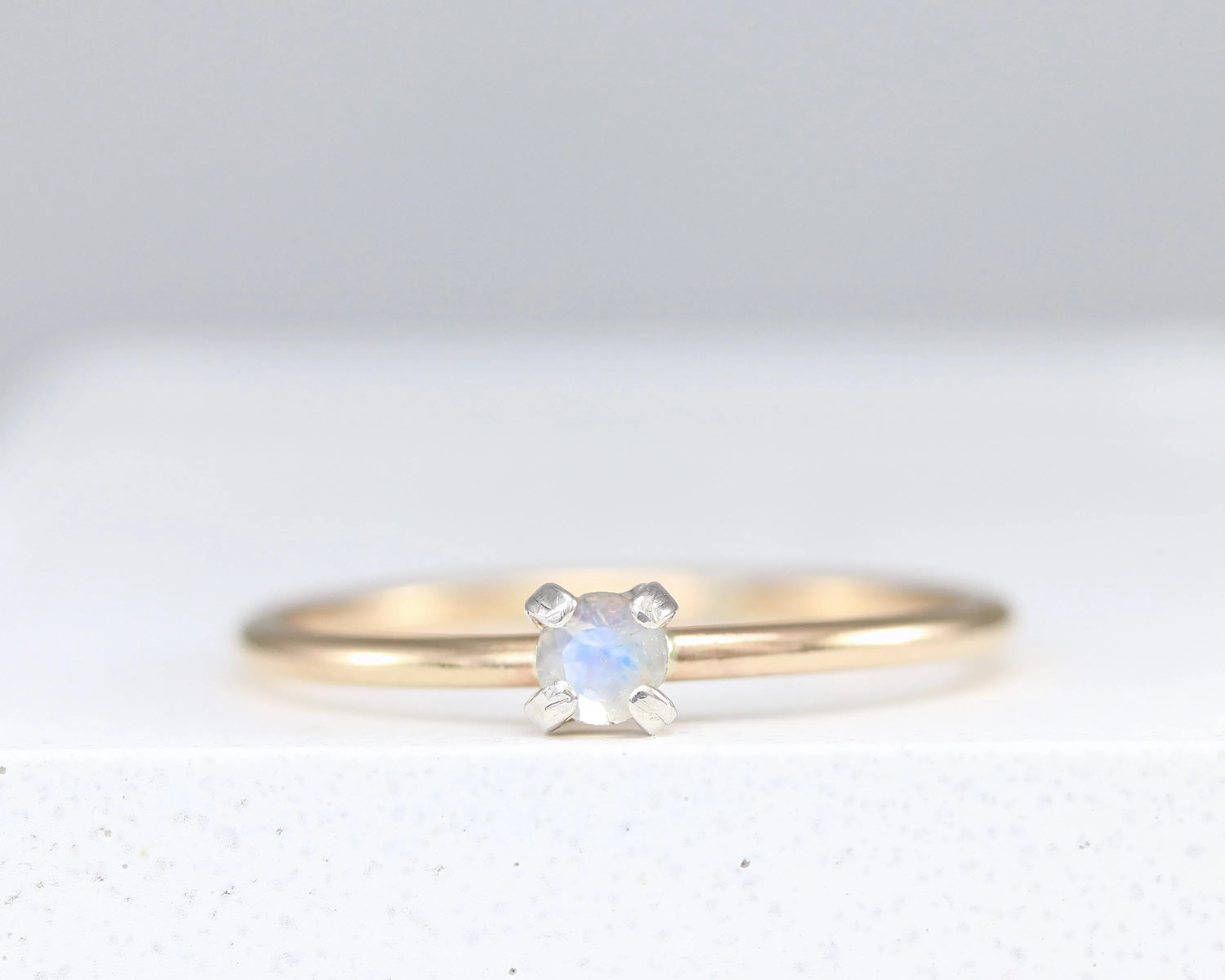 Dainty Moonstone Ring