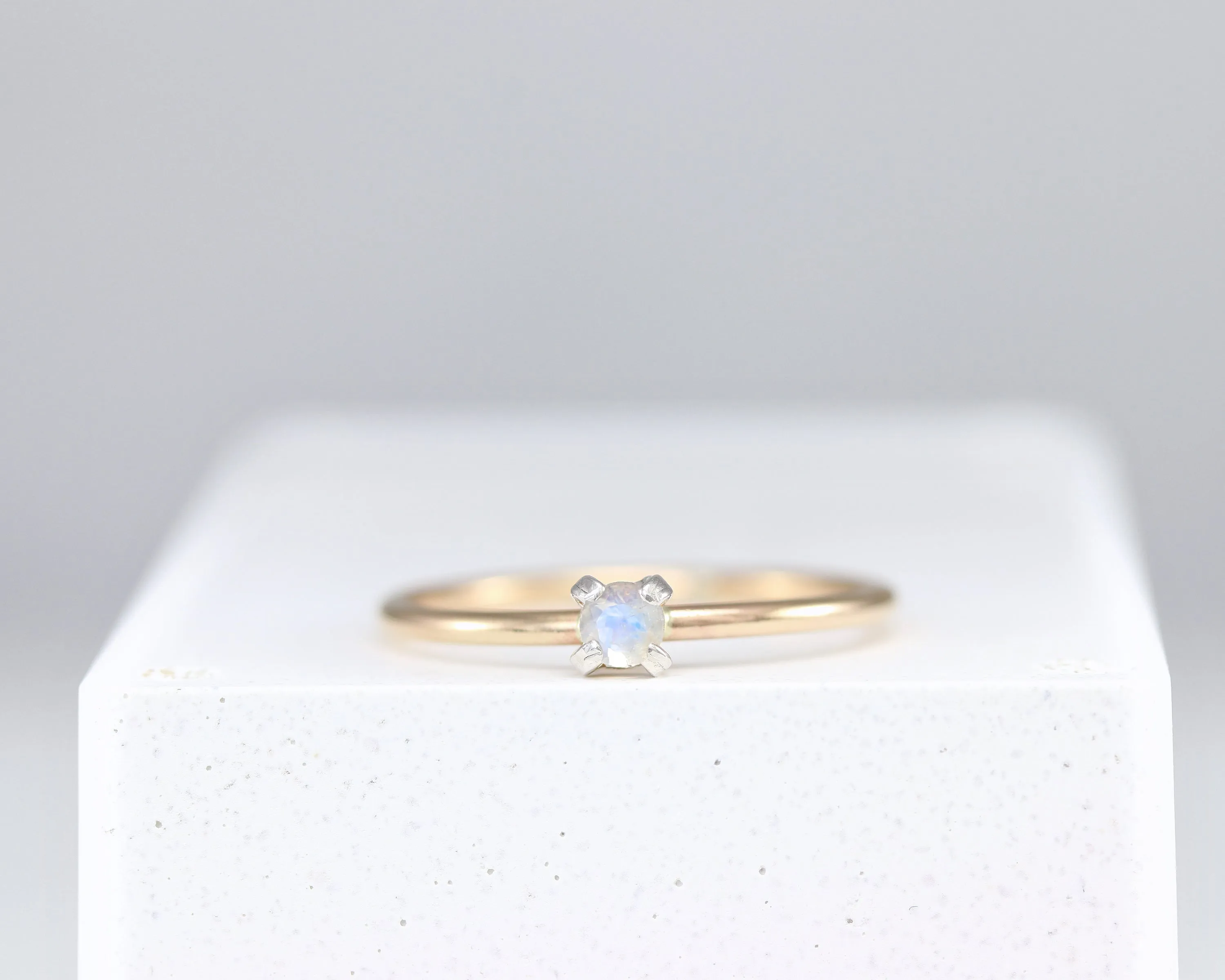 Dainty Moonstone Ring