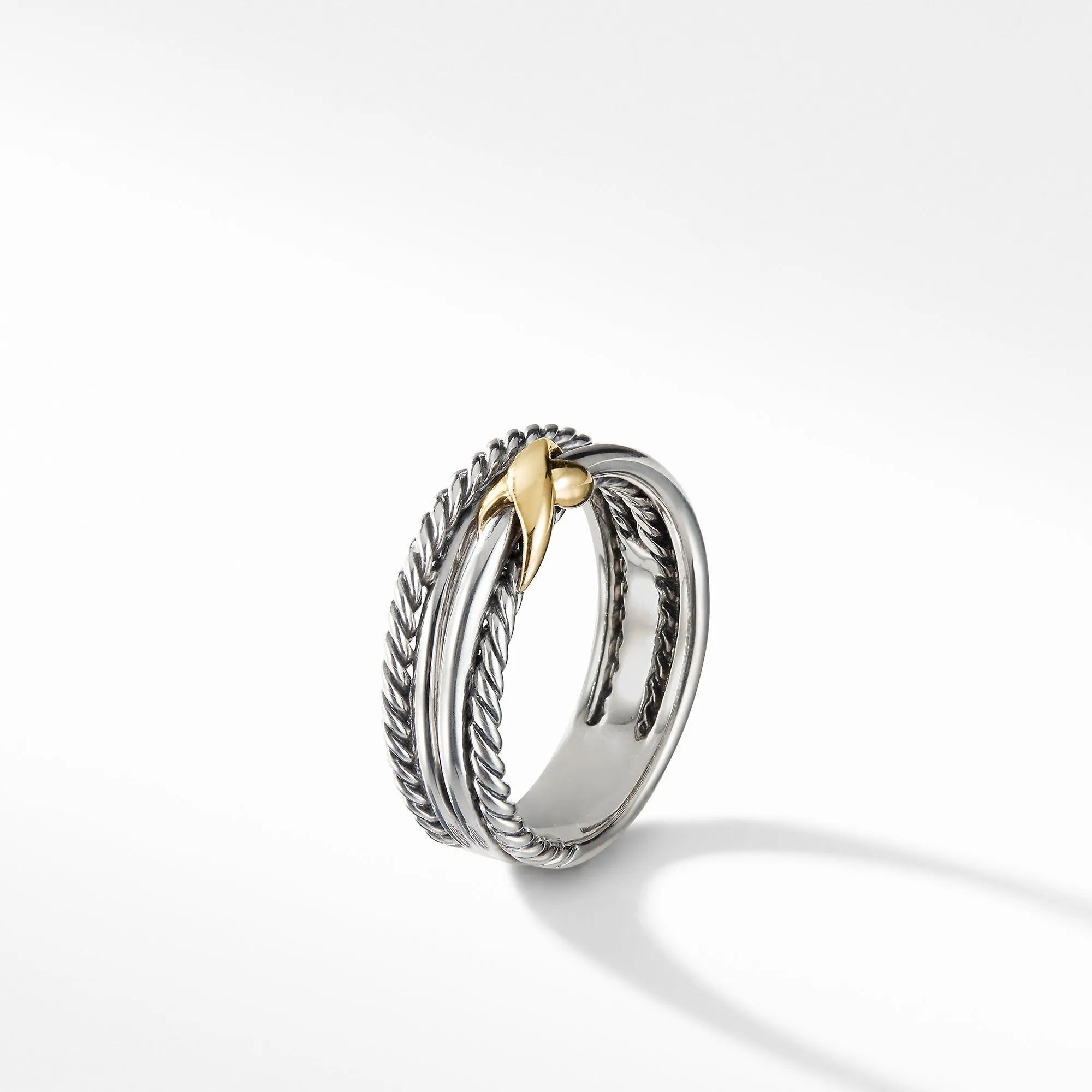 David Yurman   Ring in Silver and 18-Karat Yellow Gold