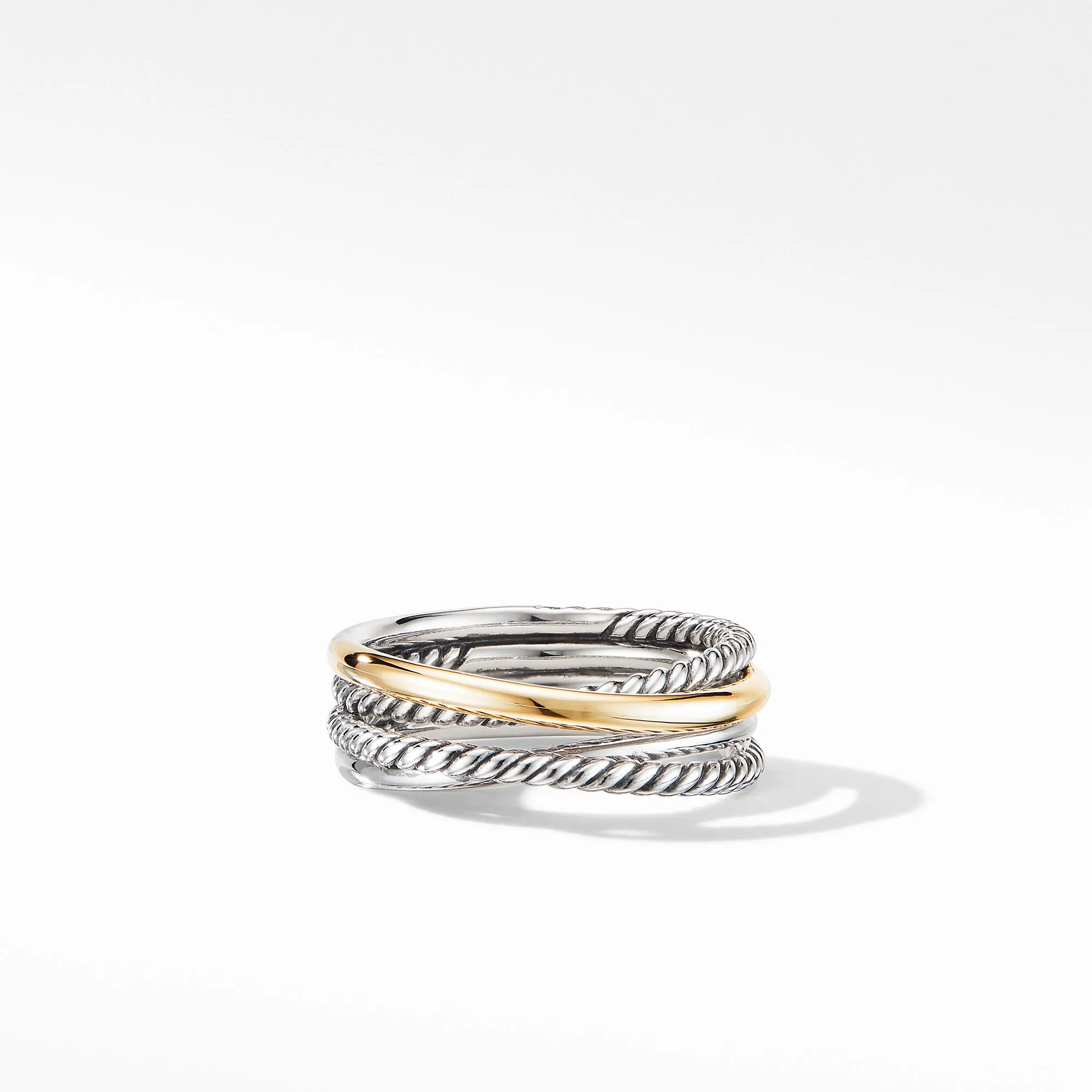 David Yurman   Ring in Silver and 18-Karat Yellow Gold