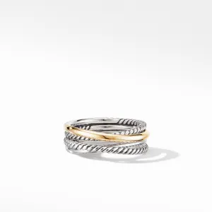 David Yurman   Ring in Silver and 18-Karat Yellow Gold