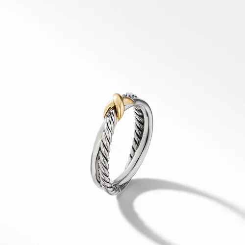 David Yurman   Ring in Silver and 18-Karat Yellow Gold