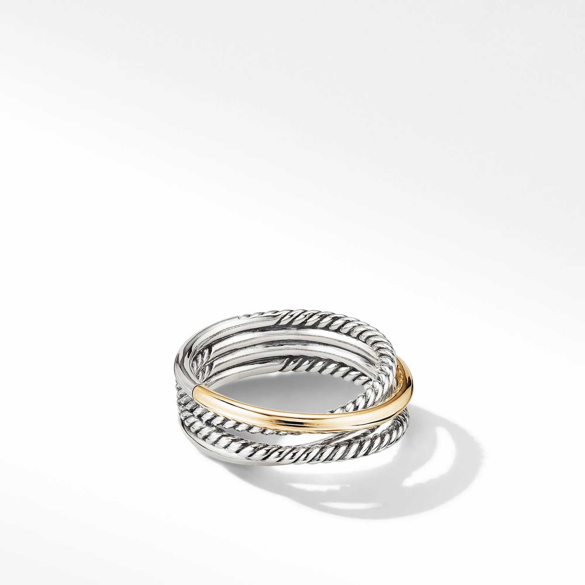 David Yurman   Ring in Silver and 18-Karat Yellow Gold