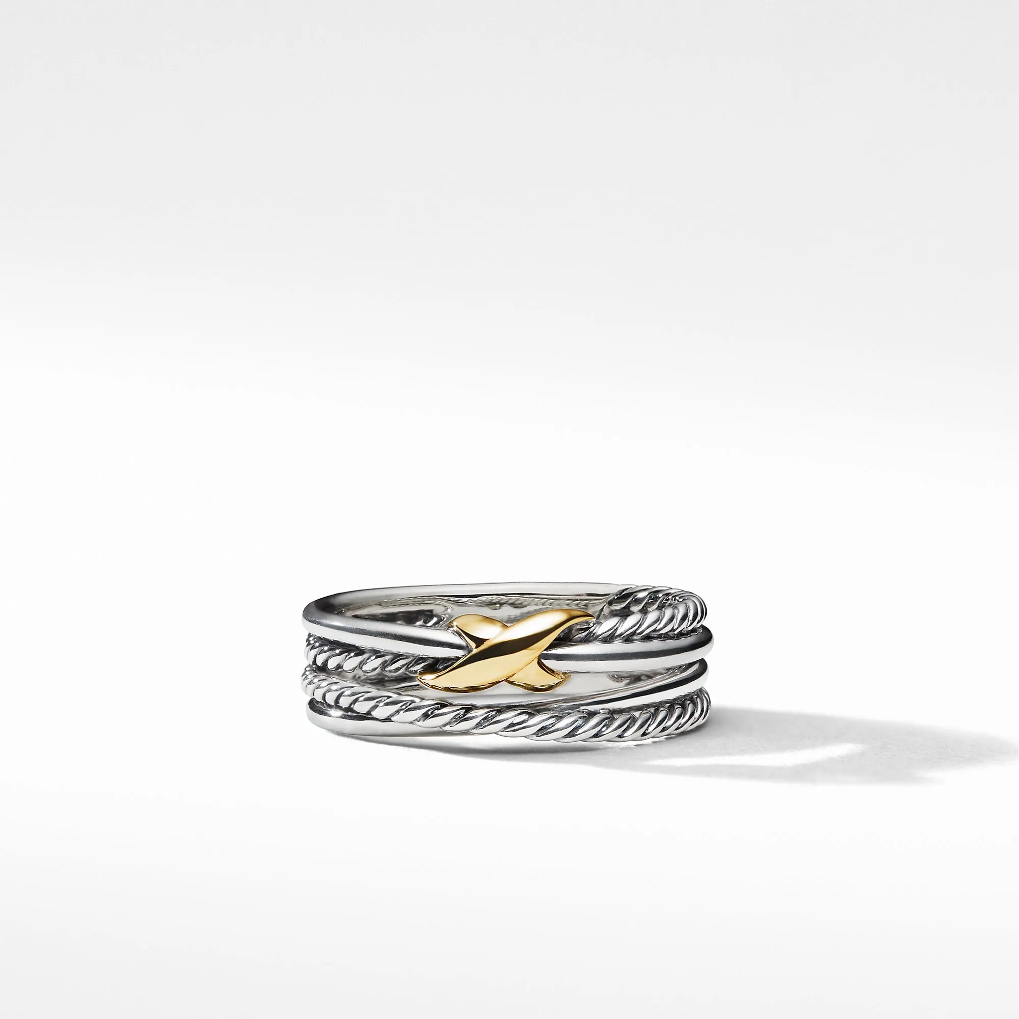 David Yurman   Ring in Silver and 18-Karat Yellow Gold