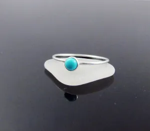 December Birthstone Ring Turquoise-Sterling Silver
