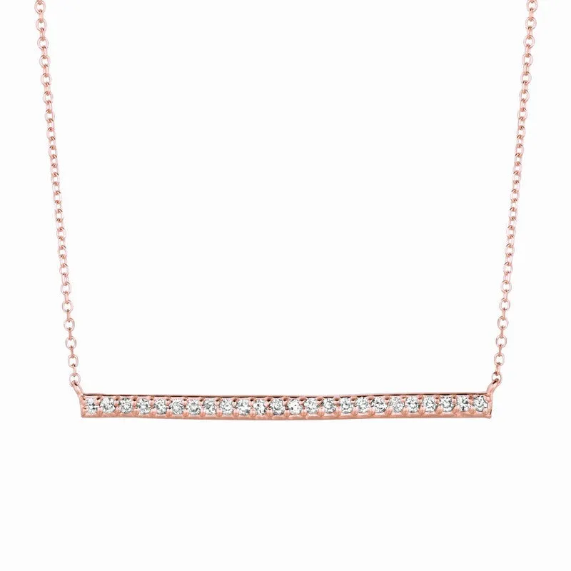 DIAMOND BAR NECKLACE 14K GOLD (0.25 CTW) 2