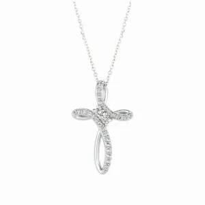 DIAMOND CROSS NECKLACE 14K GOLD (0.35 CTW)