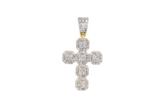 Diamond Cross Quad Prong Set