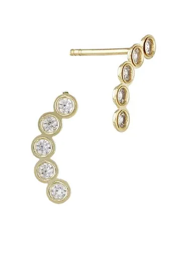 DIAMOND DOT STUD EARRING