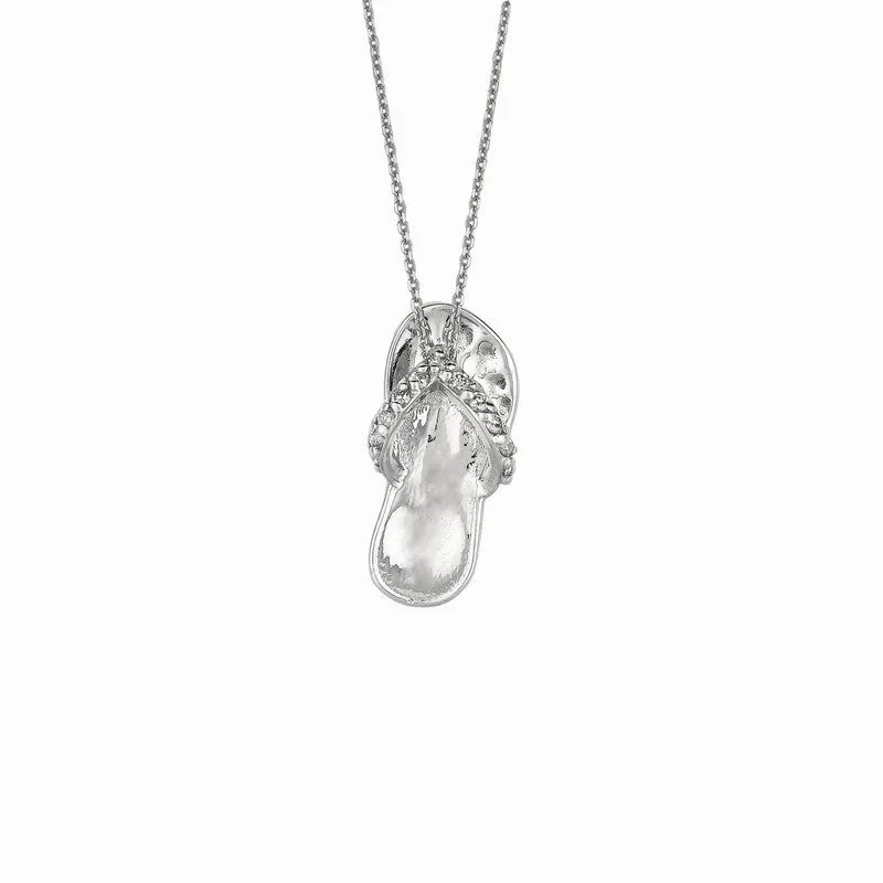 DIAMOND FLIP FLOP NECKLACE 14K GOLD (0.11 CTW)