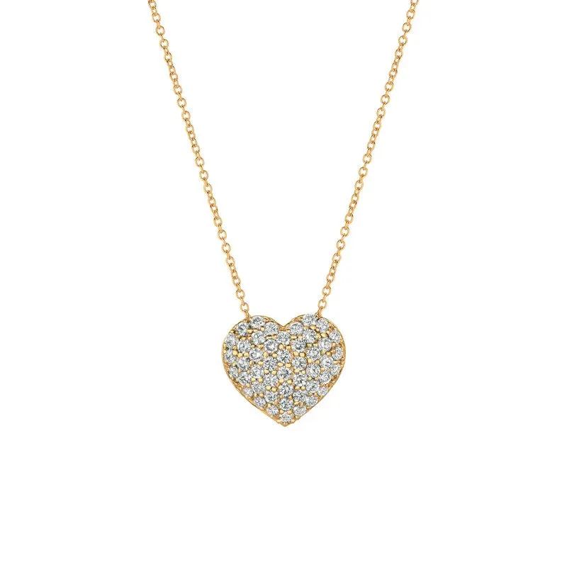 DIAMOND HEART NECKLACE 14K GOLD (1.5 CTW)
