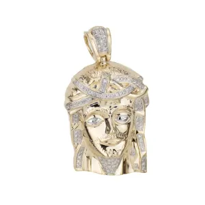 Diamond Jesus Pendant