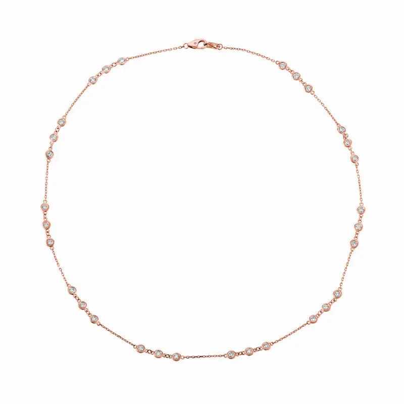 DIAMOND NECKLACE 14K GOLD (1 CTW) N4968.03-18W