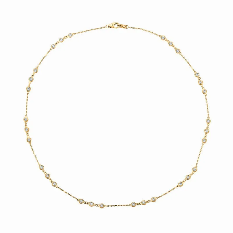 DIAMOND NECKLACE 14K GOLD (1 CTW) N4968.03-18W