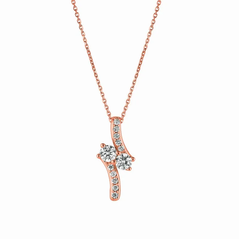 DIAMOND NECKLACE 14K GOLD (1.01 CTW) 4