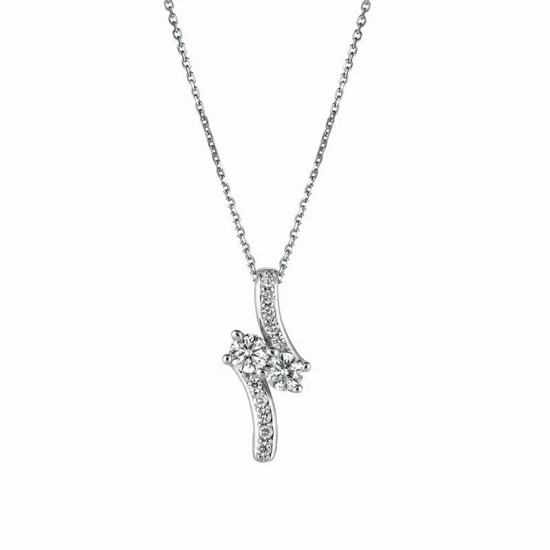 DIAMOND NECKLACE 14K GOLD (1.01 CTW) 4