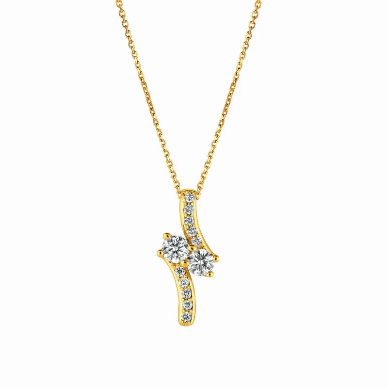 DIAMOND NECKLACE 14K GOLD (1.01 CTW) 4