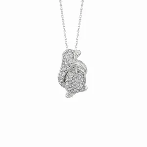 DIAMOND PENGUIN NECKLACE 14K GOLD (0.61 CTW)