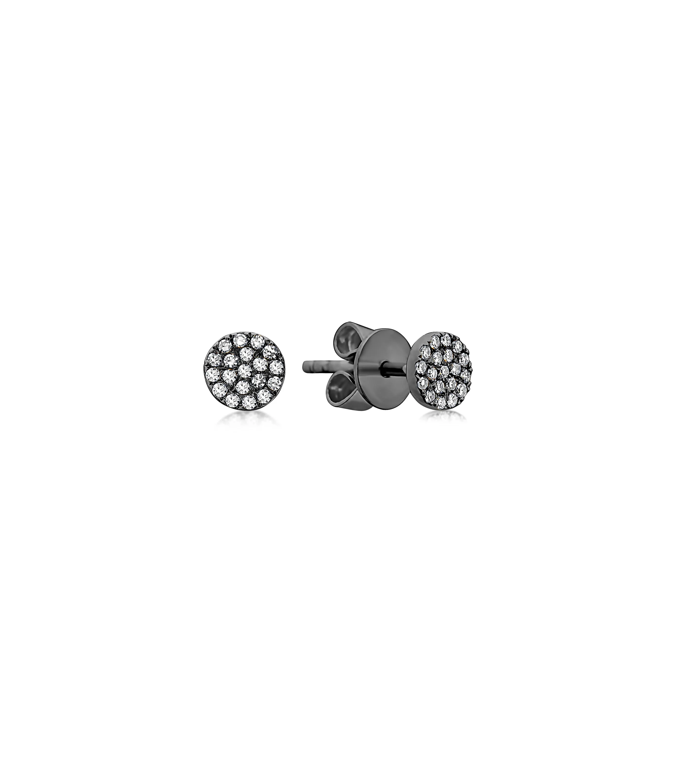 Diamond Round Stud Earring
