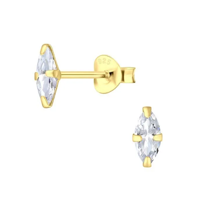 Diamond Shape Stud Earrings