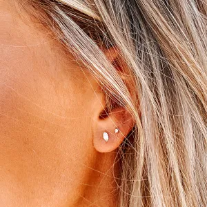 Diamond Shape Stud Earrings
