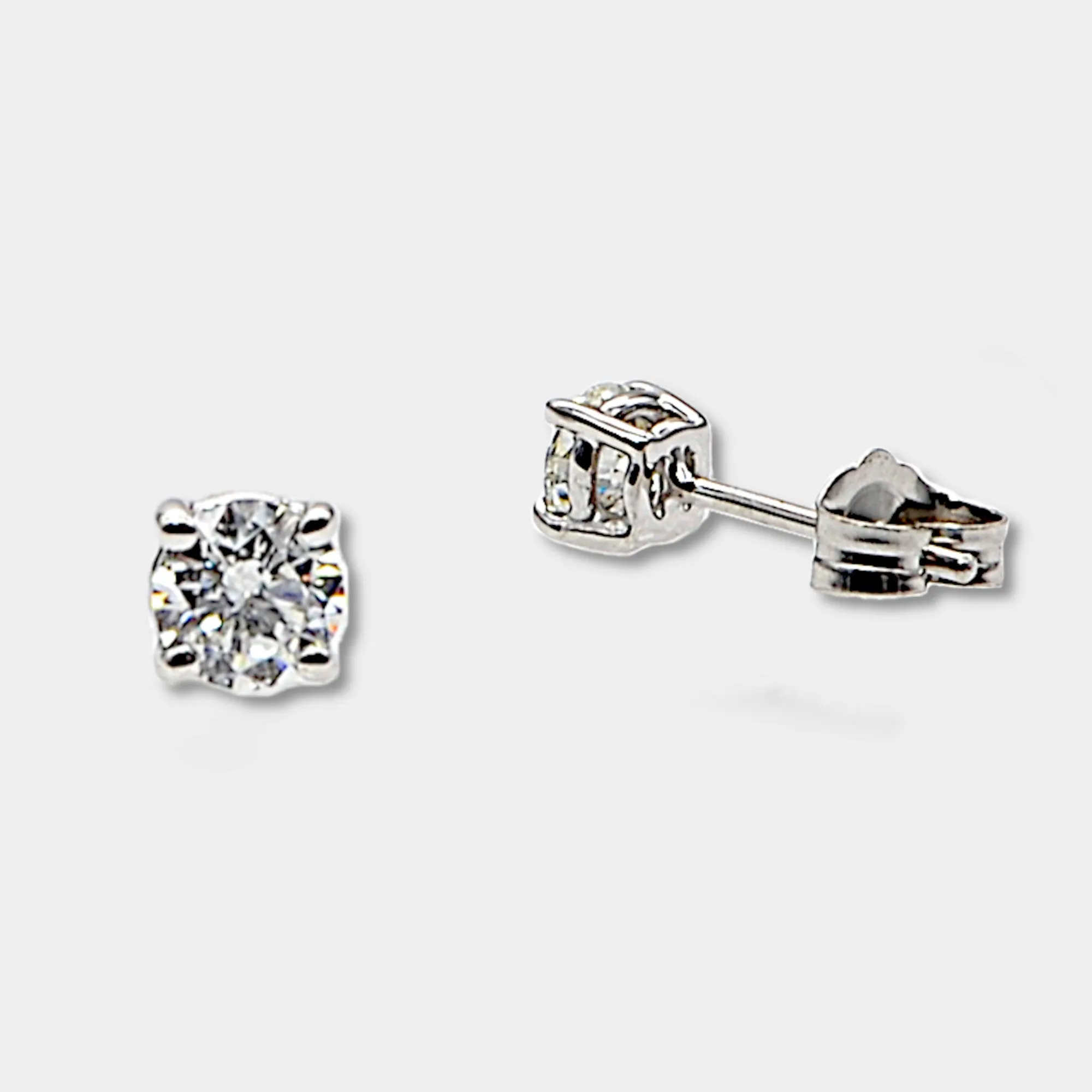 Diamond Stud Earrings, 0.50ct Total Weight