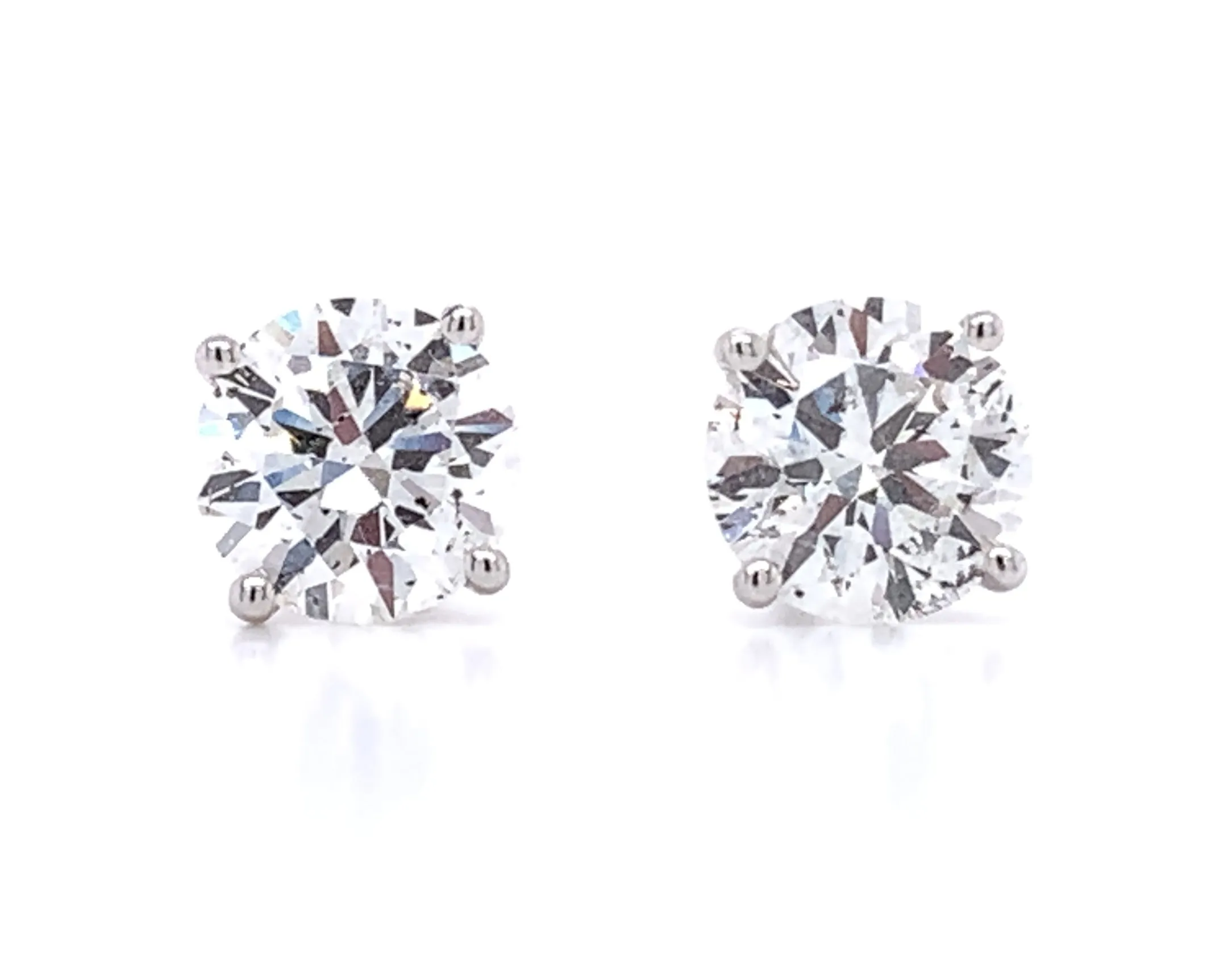 Diamond Stud Earrings 2.04tcw GIA Certified