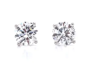 Diamond Stud Earrings 2.04tcw GIA Certified