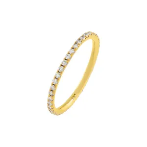 Diamond Thin Eternity Ring 14K
