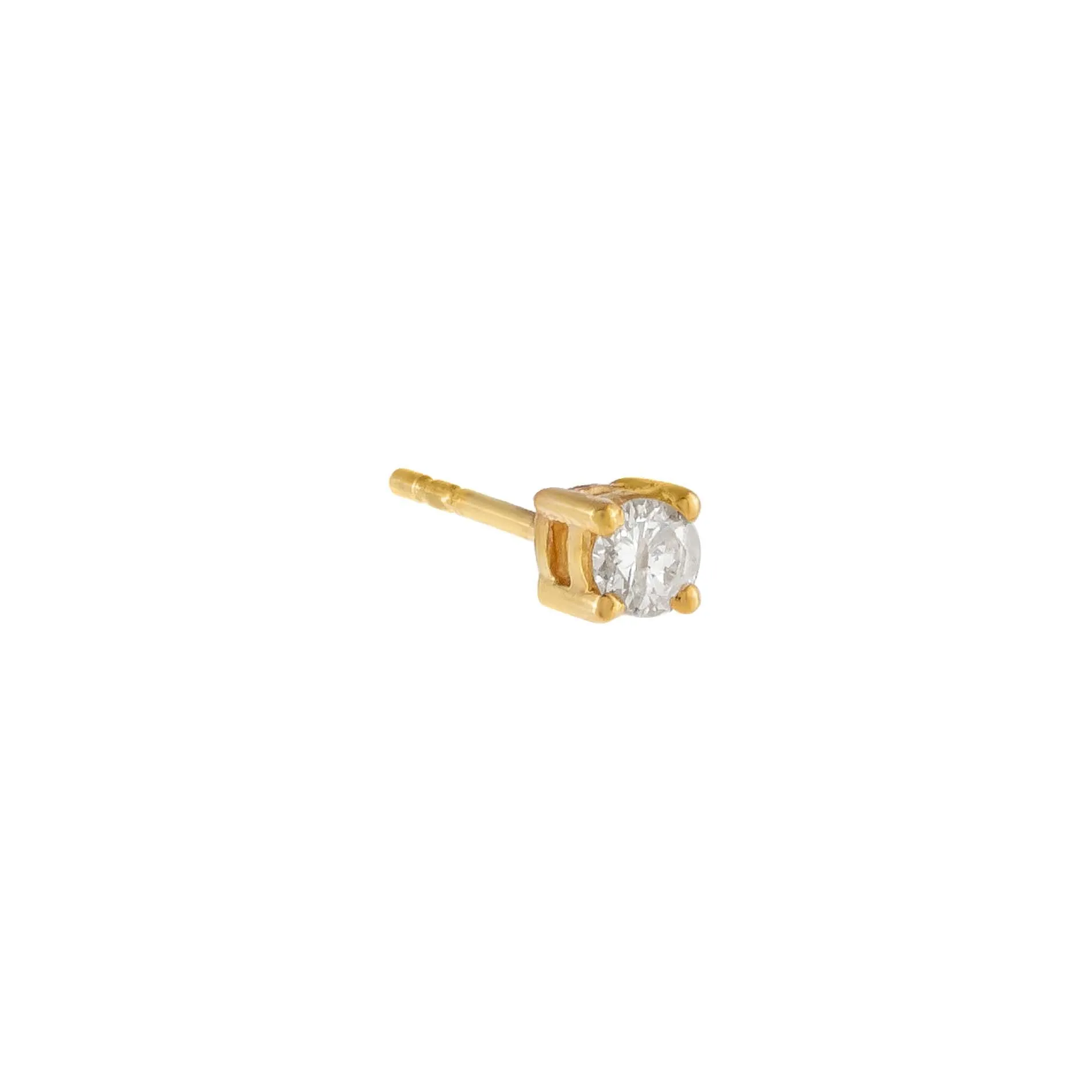 Diamond Tiny Stud Earring 14K