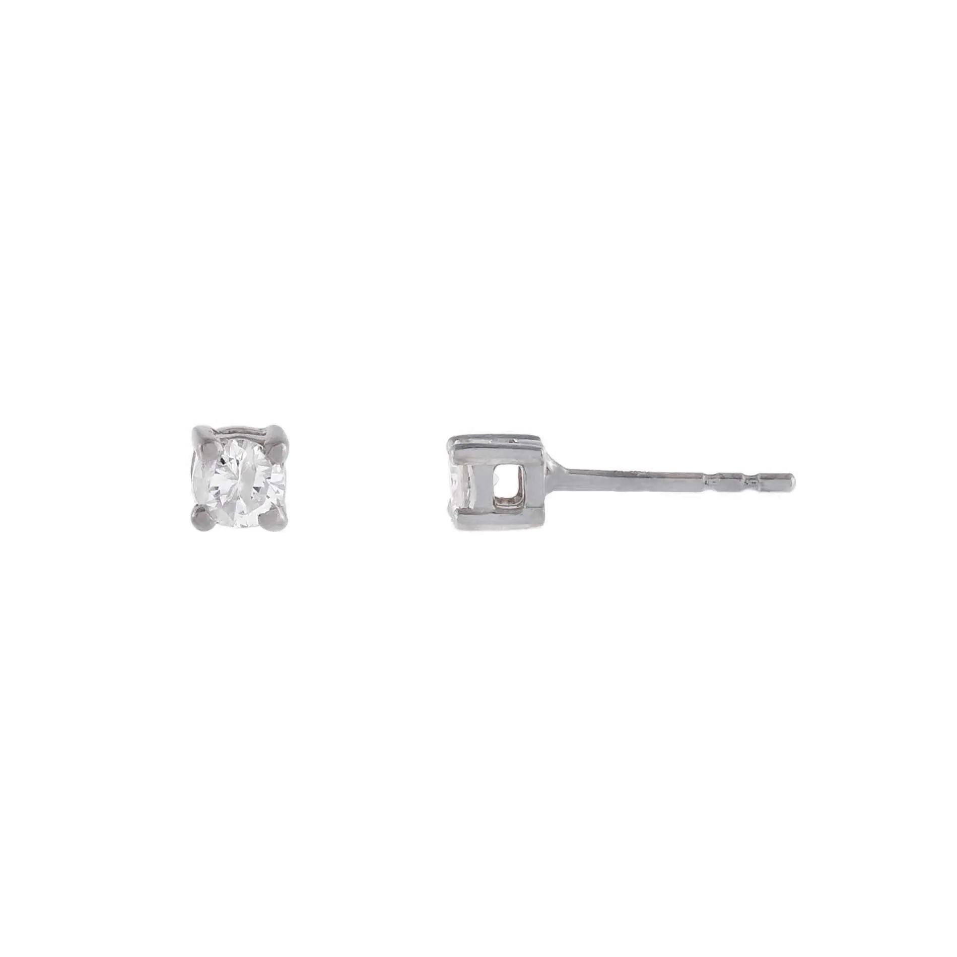 Diamond Tiny Stud Earring 14K